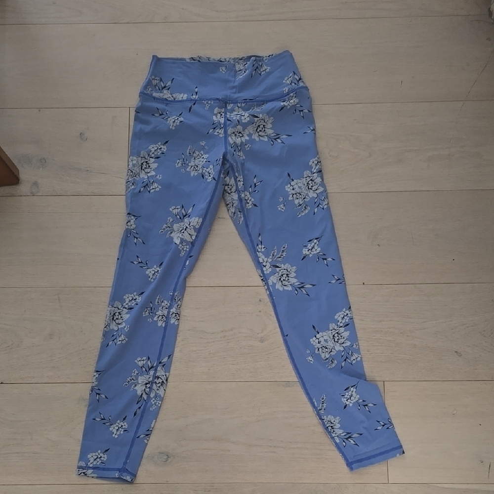 Spiritual Gangster Blue Floral Leggings